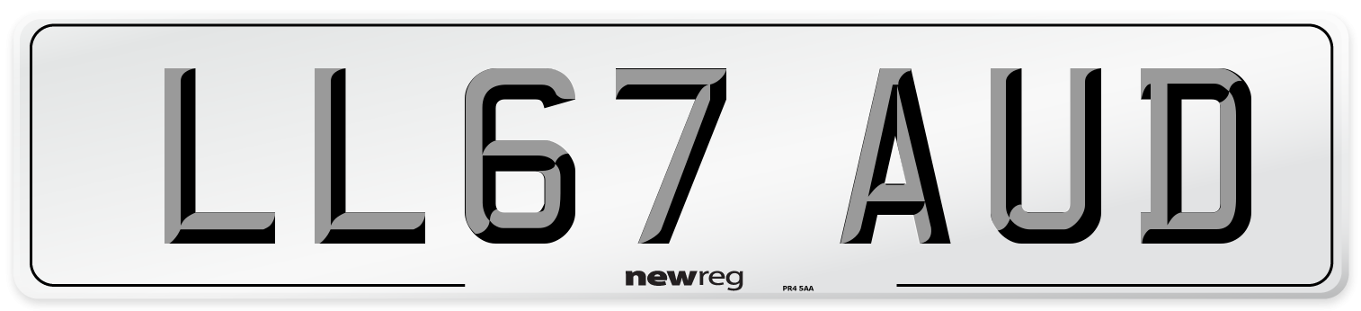 LL67 AUD Number Plate from New Reg